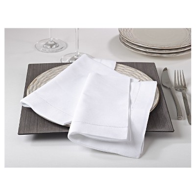 Park Designs Linen Napkin Bleached White - Set Of 4 : Target