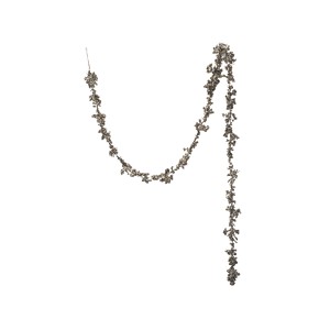Storied Home Foam Ball Garland with Glitter, Champagne Finish - 1 of 1