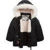 LONDON FOG Little/Big Girls' Heavyweight Faux Fur Trim Fleece-Lined Jackets - 2 of 4