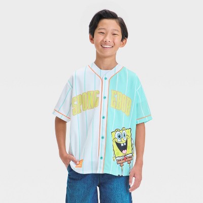 Boys' Sponge-Bob Baseball Jersey