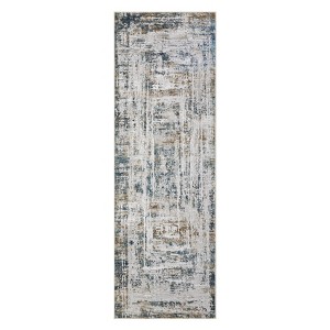 COZONY Washable Abstract Area Rug with Non-Slip Backing, Foldable Distressed Low Pile Carpet for Living Room and Bedroom - 1 of 4