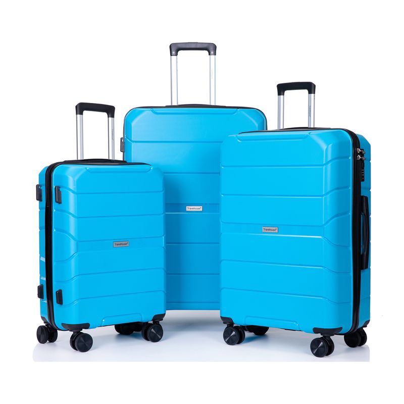 3 PCS Hardshell Luggage Set, ABS Lightweight Spinner Suitcase with TSA Lock (20/24/28)-ModernLuxe, 1 of 15