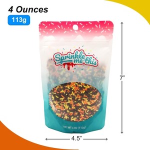 Sprinkle Me This – A Fall Medley – Autumn Harvest Candy Sprinkles in Warm Red, Orange, Yellow & Brown - 1 of 4
