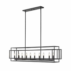Z-Lite Titania 10 - Light Island Pendant Light in  Matte Black - 1 of 4