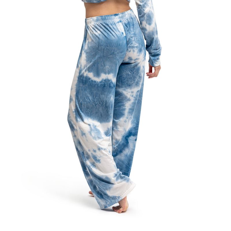 Hello Mello Women's Tie Dye Lounge Pajama Pants, 3 of 4