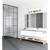 Thayer 5-Light Steel Bath Fixture - Modern Design for Large Vanities, Dimmable & Damp Rated - 4 of 4
