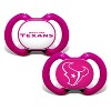 BabyFanatic Officially Licensed Unisex Pacifier 2-Pack - Pink NFL Houston Texans - 2 of 3