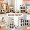 MAYEERTY 37QT Stackable Plastic Storage Bins with Lids and Wheels, Foldable Storage Boxes with Doors, Portable and Lockable Organizer Boxes - 2 of 4