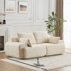 Mocamel memory Foam 2-Seater Sectional Sofa Pet-Friendly Corduroy Deep Loveseat No Assembly - 2 of 4