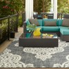 Oriental Weavers Marina 5929E Grey/ Ivory Indoor/Outdoor Area Rug - 1'9" x 3'9" - 4 of 4