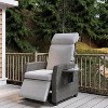Patio Wicker Outdoor Recliner with Independently Adjustable Backrest & Footrest - 3 of 4