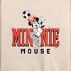 Women's - Disney - Minnie Name Soccer Lightweight French Terry Wide Neck Long Sleeve Shirt - 2 of 4