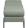 Meridian Furniture,Akeela Linen Textured Fabric Bench - 4 of 4