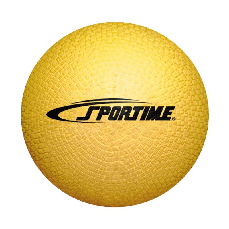 Sportime Playground Ball, 8-1/2 Inches, Yellow, PVC, 1 of 2