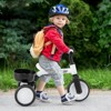 Infans 2-In-1 Kids Tricycle Auxiliary Balance Bike w/Detachable Pedals Toddler Tricycle - 3 of 4