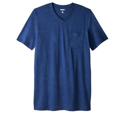 KingSize Men's Big & Tall Shrink-Less Lightweight Longer-Length V-Neck T-Shirt