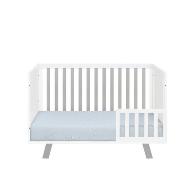 VYNXARIA 3-in-1 Convertible Island Crib White/Gray