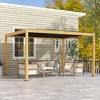 Outsunny 10' x 13' Louvered Pergola with Adjustable Roof, Aluminum Hardtop Gazebo for Patio, Deck, Garden, Yard, Beach - 3 of 4