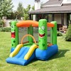 Costway Kids Playing Inflatable Bounce House Jumping Castle Game Fun Slider 480W Blower - 4 of 4