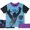 Marvel Little/Big Boy's 3-Piece Black Panther Pajama Set - 2 of 3