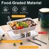 NewHome"36-Piece Disposable Chafing Dish Set with Food Pans, Covers, Utensils for Party & Catering Events"Silver - 2 of 4