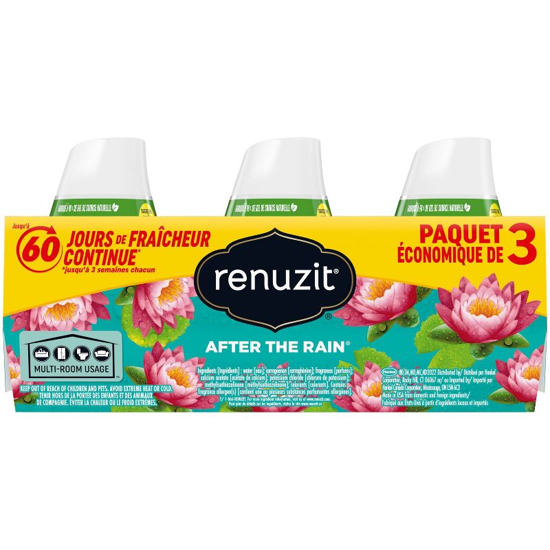 Renuzit Gel Air Freshener - After the Rain - 7.0oz/3pk, 3 of 7
