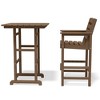 Hyleory 3-Piece HDPE Outdoor Patio Bar Set with Bar Stools - 2 of 4