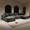 GDFStudio Verlano Modular Plush Corduroy Upholstered Sectional Sofa - 2 of 4