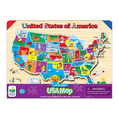 the learning journey lift & learn usa map puzzle