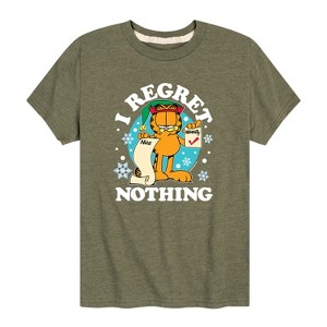 Boys' - Garfield - I Regret Nothing Short Sleeve Graphic T-Shirt - 1 of 4