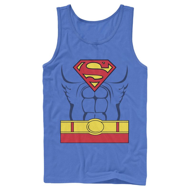 Men's Superman Hero Costume Tank Top, 1 of 4
