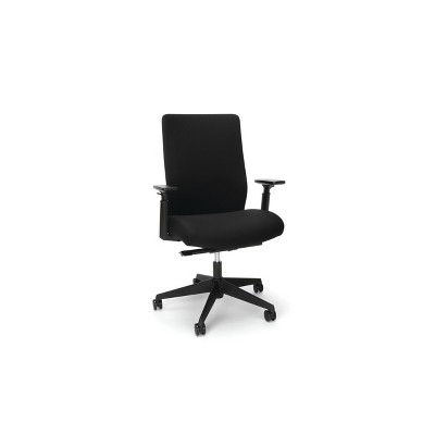 Biometric Commercial Grade Fabric Upholstered Task Chair Black - HON BASYX