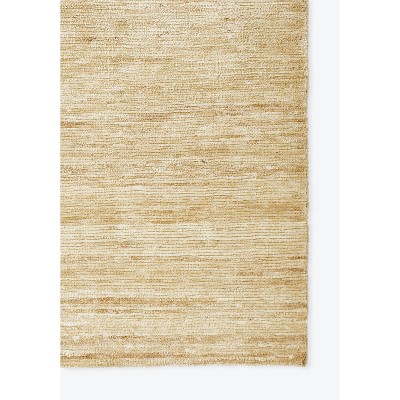 Natural Abstract Hand-Knotted Wool-Cotton Blend 9' x 12' Area Rug