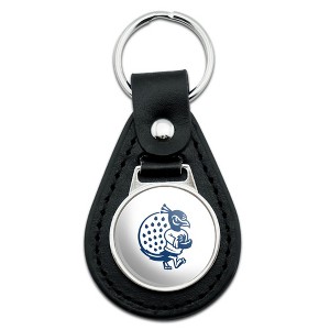 Saint Peters University Secondary Logo Black Leather Keychain - 1 of 4