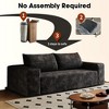 71" Corduroy 3-Seater Sofa with Deep Seat Design, Family Sofa for Living Room or Apartment, No Assembly Sofa for Couples or Guests-Koiai - 3 of 4