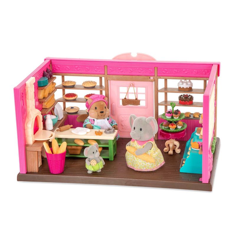 Li&#39;l Woodzeez Store Playset with Toy Food 69pc - Tickle-Your-Taste-Buds Bakery, 4 of 8