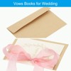 Unique Bargains Wedding Vows Books Ribbon Card 6.7x4.7 Inch 2 Pcs - 3 of 4
