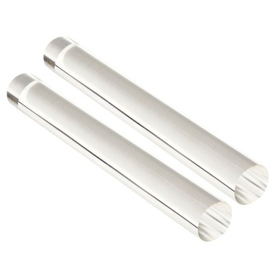 Juvale 2 Pack Clear Acrylic Clay Rolling Pins, 1 x 8 Inches, Rolling Clay Bar for Ceramics Clay Pottery Craft & Sculpting Tool