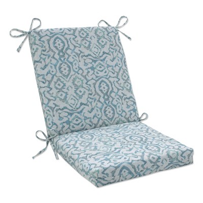 36.5" x 18" Outdoor/Indoor Squared Chair Pad Dobran Harbor Mist Blue - Pillow Pad