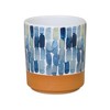 Melrose Watercolor Planter with Clay Accent (Set of 3) - 4 of 4