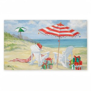 Stupell Industries Perfect Beach Holiday Printed Outdoor Door Mat, design by Paul Brent, 18"x30" - 1 of 4