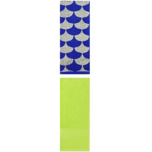 REGALWOVEN Geometric Absorbent Soft Bathroom Cotton Hand Towels 13" x 30"/13" x 29" 2 Packs - 1 of 4