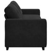 vidaXL 3-Seater Sofa Black 180 cm Velvet - 2 of 4