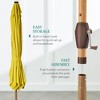 Best Choice Products 9ft Deep Square Solar LED Lighted Patio Umbrella w/ Faux Wood Texture, UV-Resistant - 4 of 4