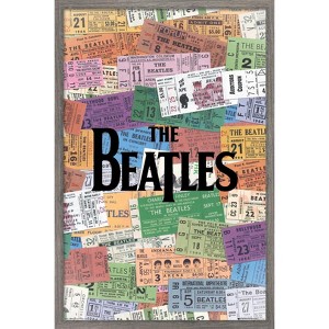 Trends International The Beatles - Tickets Framed Wall Poster Prints - 1 of 4