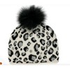 Women's Wo's Animal Print And Fur Pom Hat - Mitchie's Matchings OS - 2 of 2