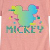 Girls' - Disney - 8 Bit Mickey Fitted Short Sleeve Graphic T-Shirt - 2 of 4