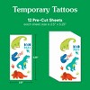Big Dot of Happiness Roar Dinosaur Temporary Tattoos for Kids, Birthday Party Favors, Kids Tattoo Favor Kit, T-Rex Party Decorations, Boy Dino Party - 4 of 4