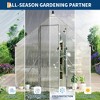 Polycarbonate Greenhouse for Outdoors, Large Walk-InGreenhouse with Quick Setup Structure and Roof Vent, Greenhouse with Ventilation - 4 of 4