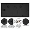 Americanflat 7x16 Collage Picture Frame with Shatter-Resistant Glass, Fits Two 5x7 Photos or One 7x16 Photo, Signature Collection  Black - 4 of 4